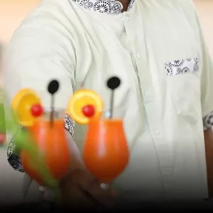 An employee providing refreshments show casing carsoncumberbatch’s Leisure Sector